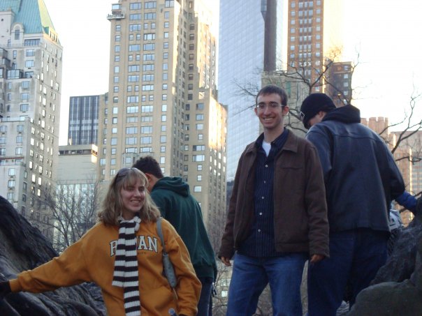 Brian and I during a day-trip to New York City, circa 2009